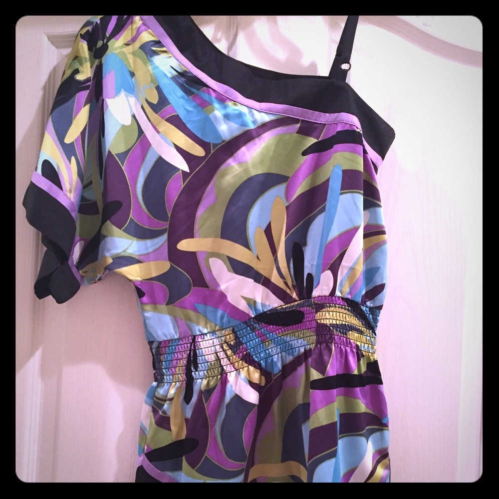 Multi Color Silk Top
